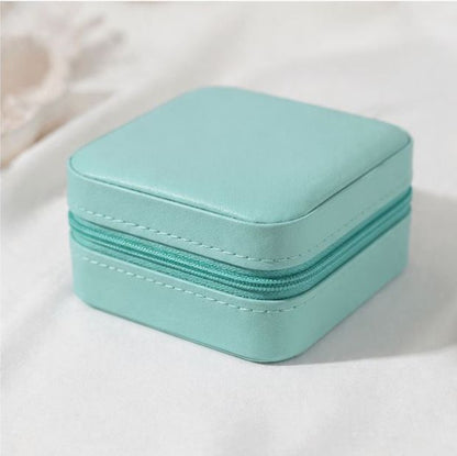 Mini Leather Square Jewellery Box