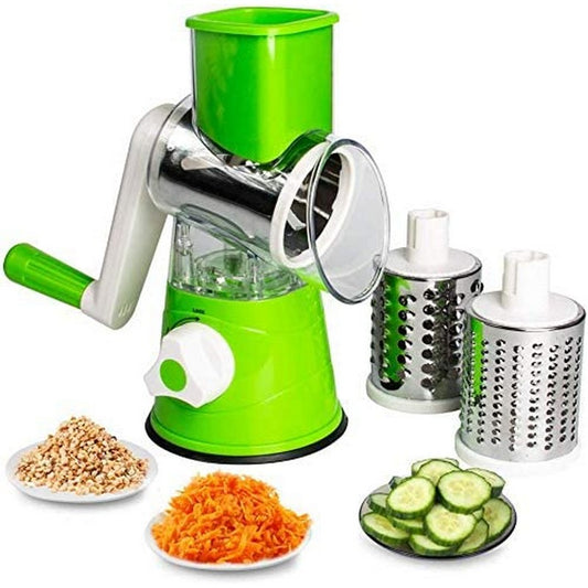 3 In 1 Manual Rotary Vegetable Drum Cutter
